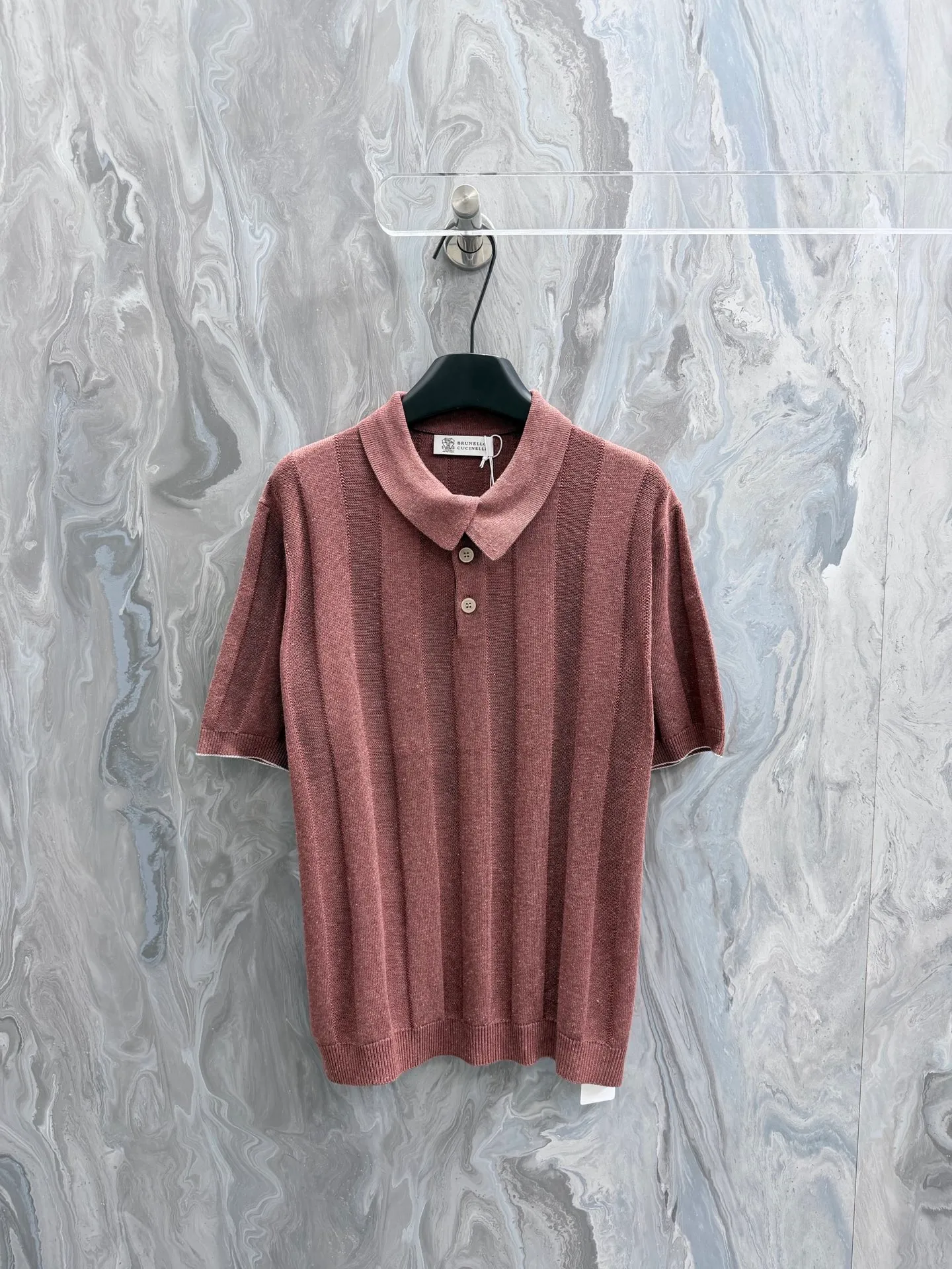 185BC 26New Arrival Urban old money style light luxury luxury Breathable knitted design short-sleeved business daily Versatile casual commuting Polo shirt Men's Size: S.M.L.XL.